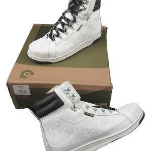 NEW Gravis Burton Snowboards Alpine Hi Top Sneakers! 10 10.5 White Japan Only